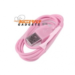 Micro USB oplaad en data kabel voor vele smartphone modelen - Roze