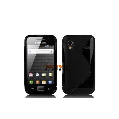 Hoesje van vormvast TPU materiaal voor de Samsung Galaxy Ace S5830 - Zwart