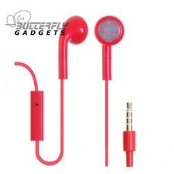 Handsfree headset voor iPhone en iPad met ingebouwde microfoon - Rood