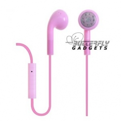 Handsfree headset voor iPhone en iPad met ingebouwde microfoon - Roze