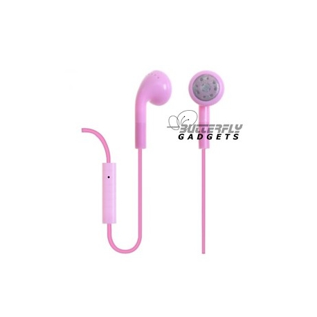 Handsfree headset voor iPhone en iPad met ingebouwde microfoon - Roze