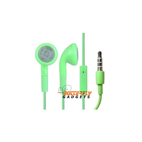 Handsfree headset voor iPhone en iPad met ingebouwde microfoon - Groen