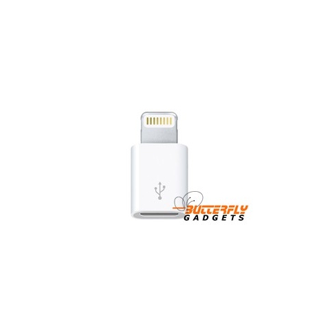 Micro USB adapter naar lightning aansluiting voor de iPhone 5, 5s, 5c en iPad 4