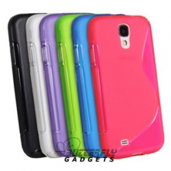Flexibel hoesje met ribbels voor goede grip voor de Samsung Galaxy S4