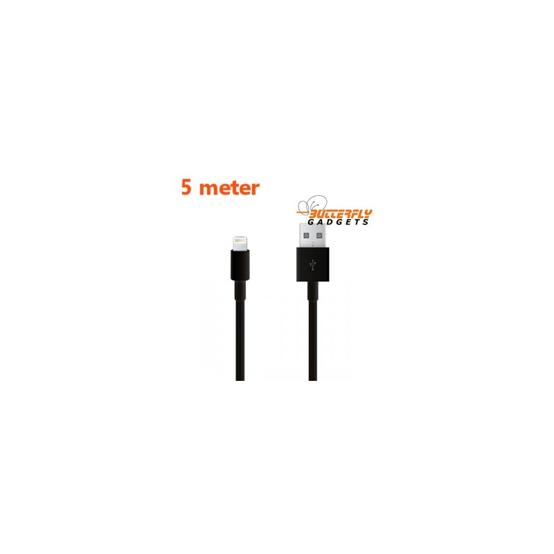 overschreden investering Groene achtergrond Super lange 5 meter USB kabel voor de iPhone 5, SE, 5s, 6s, 6 Plus, 7