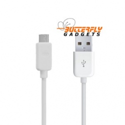 Witte micro USB kabel voor Samsung Galaxy S3, S4, Mini, Nokia, HTC, LG