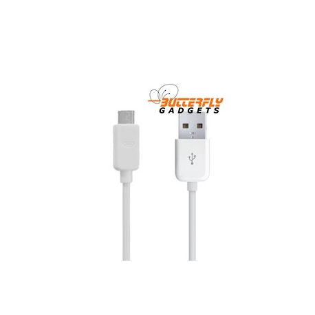 Witte micro USB kabel voor Samsung Galaxy S3, S4, Mini, Nokia, HTC, LG