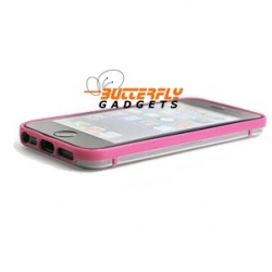 Glow in the Dark bumpercase voor de iPhone 5, iPhone 5s - Paars Roze