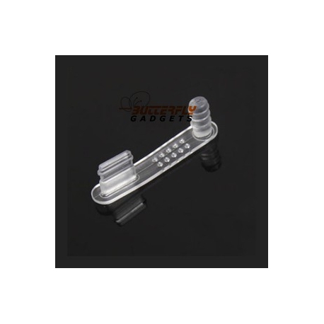 Transparant beschermkapje voor headset en dockingconnector voor de iPhone 5, 5s