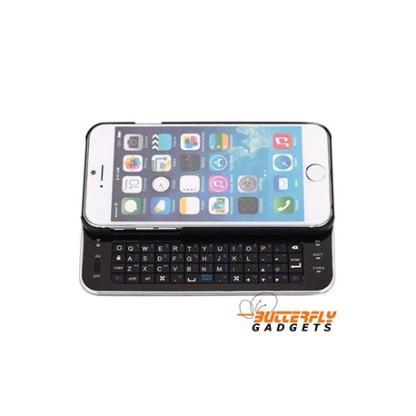 Grondwet voering vos Zwart uitschuifbaar bluetooth keyboard voor de iPhone 6, 6s