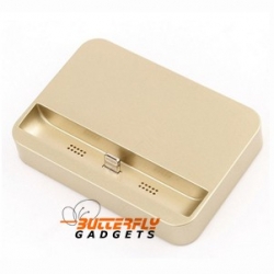 Goudkleurige dockingstation bureauhouder voor de iPhone 6, 6 PLUS