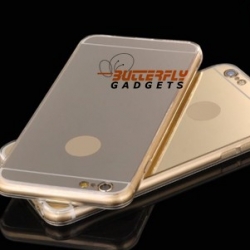 Spiegelend hoesje voor de iPhone 6 - Zilverkleurig - Goudkleurig