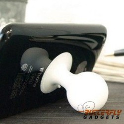 Rubberen standaard voor de iPhone (iStand) (wit)