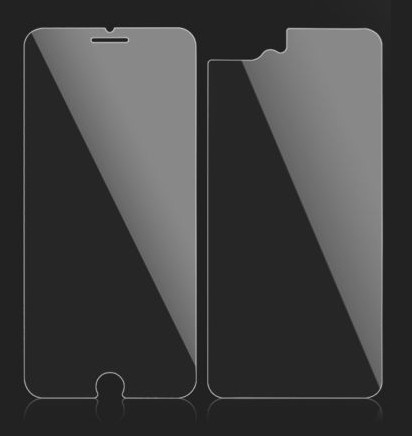 recorder Op grote schaal Dynamiek Scherm en achterkant bescherming van glas voor de iPhone 8