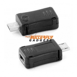 Mini USB naar Micro USB connector voor o.a. Nokia en Blackberry toestellen