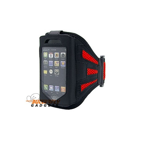 Sport armband voor de iPhone 3, 3G, 3GS, 4, 4G, 4S (rood)