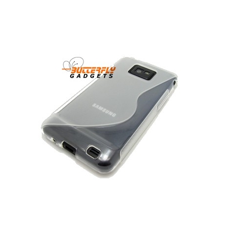 Flexishield case met goede grip voor de Samsung Galaxy S2 i9100 (smokey grey)