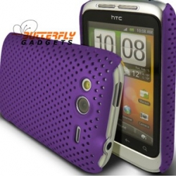 Mesh case cover voor HTC WildFire S (Paars)