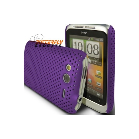 Mesh case cover voor HTC WildFire S (Paars)