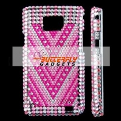 Bling Bling Samsung Galaxy S2 i9100 cover - Roze - V