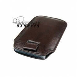 Case (pouch holster) met strap voor de iPhone 3, 3G, 3GS, 4, 4S - Zakelijk bruin