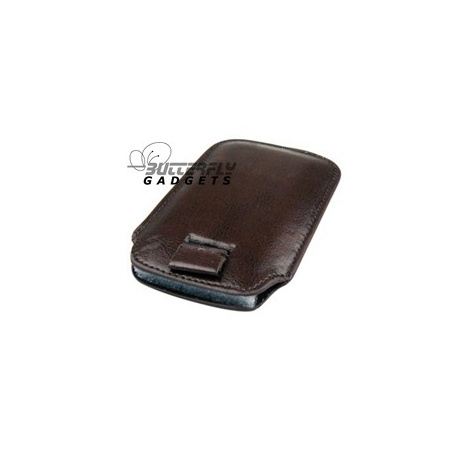 Case (pouch holster) met strap voor de iPhone 3, 3G, 3GS, 4, 4S - Zakelijk bruin