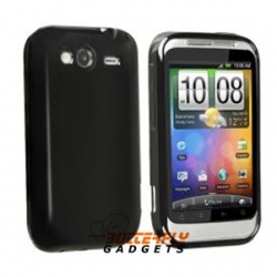 Zachte TPU case voor de HTC Wildfire S - Zwart