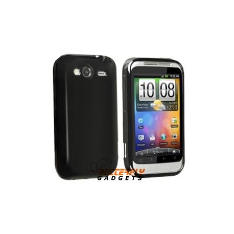 Zachte TPU case voor de HTC Wildfire S - Zwart