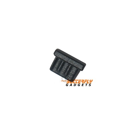 Stofkapje (dust cap) voor o.a. Samsung Galaxy S i9000, Sii i9100, HTC, Motorola etc. - zwart