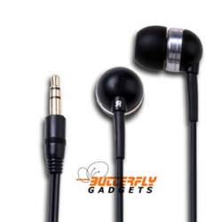 In-Ear stereo headset voor de iPhone, iPad, Samsung, Nokia en Blackberry - Zwart