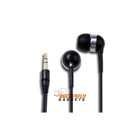 In-Ear stereo headset voor de iPhone, iPad, Samsung, Nokia en Blackberry - Zwart