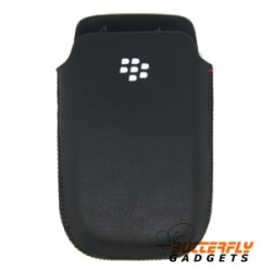 Hoesje (pouch) met magnetische sensor voor de Blackberry Torch 9800 - Zwart