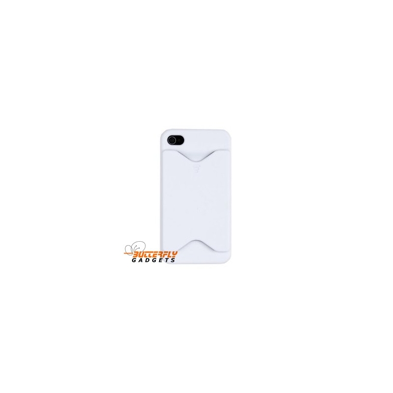 rijm luchthaven Onderzoek Hoge kwaliteit kunststof back cover met pinpashouder voor iPhone 4, 4s - Wit