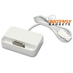 Dockingstation met kabel voor de iPhone 4 en iPhone 4s (wit)
