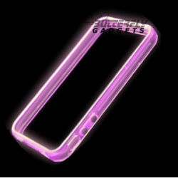 Glow in the Dark bumpercase voor de iPhone 4, iPhone 4s - Paars