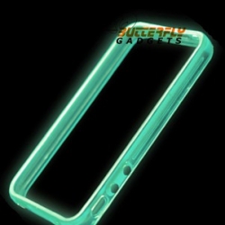 Glow in the Dark bumpercase voor de iPhone 4, iPhone 4s - Blauw