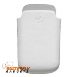 Holster hoesje met magnetische sensor voor de Blackberry Torch 9800 - Wit