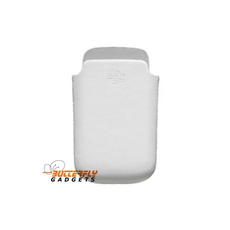 Holster hoesje met magnetische sensor voor de Blackberry Torch 9800 - Wit