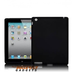 Silicone bescherm hoes voor de iPad 2 en iPad 3 - de Nieuwe iPad - Zwart
