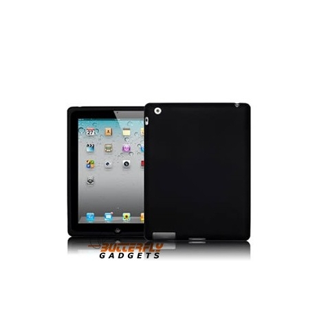 Silicone bescherm hoes voor de iPad 2 en iPad 3 - de Nieuwe iPad - Zwart