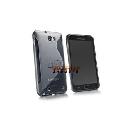 Zachte TPU S-vorm case voor de Samsung Galaxy Note N7000 i9220 - Grijs