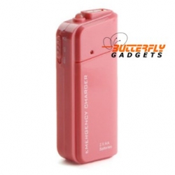 Noodlader (USB) voor de iPhone 3, 3G, 3GS, 4, 4S (roze)