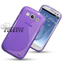 Flexibele TPU back cover voor de achterkant van de Samsung Galaxy S3 i9300, zwart