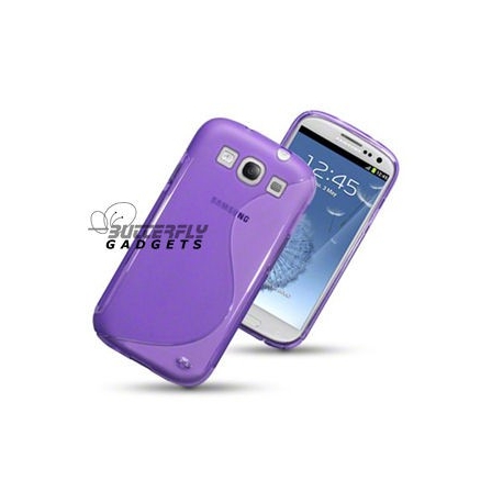 Flexibele TPU back cover voor de achterkant van de Samsung Galaxy S3 i9300, zwart