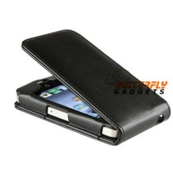 Flipcase met dubbele pashouder voor de iPhone 4, 4S (zwart)