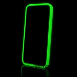 Lichtgevende bumpercase voor de iPhone 4, iPhone 4s - Groen