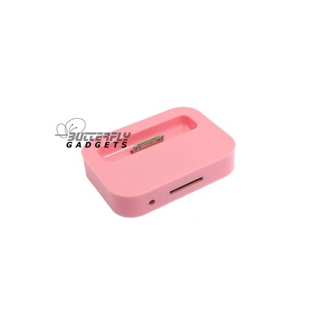 Dockingstation - Bureaulader voor de iPhone 4 en iPhone 4s (roze)
